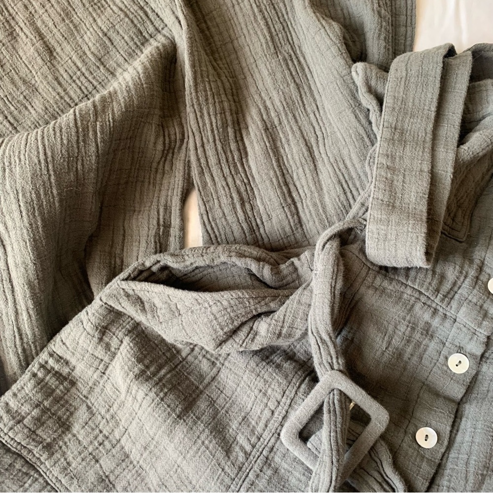୨୧ ・゚✧ Zara Button Up Belted Jumpsuit - Picture 4 of 6